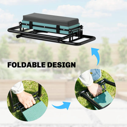 Heavy Duty Foldable Garden Kneeler Seat, Extendable Steel Legs Garden Accessories at Gallery Canada