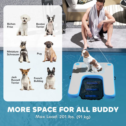 Floating Boat Ramp, Pets Up to 200 lbs, for Pool, Lake, Boat, Dock Dog Stairs at Gallery Canada