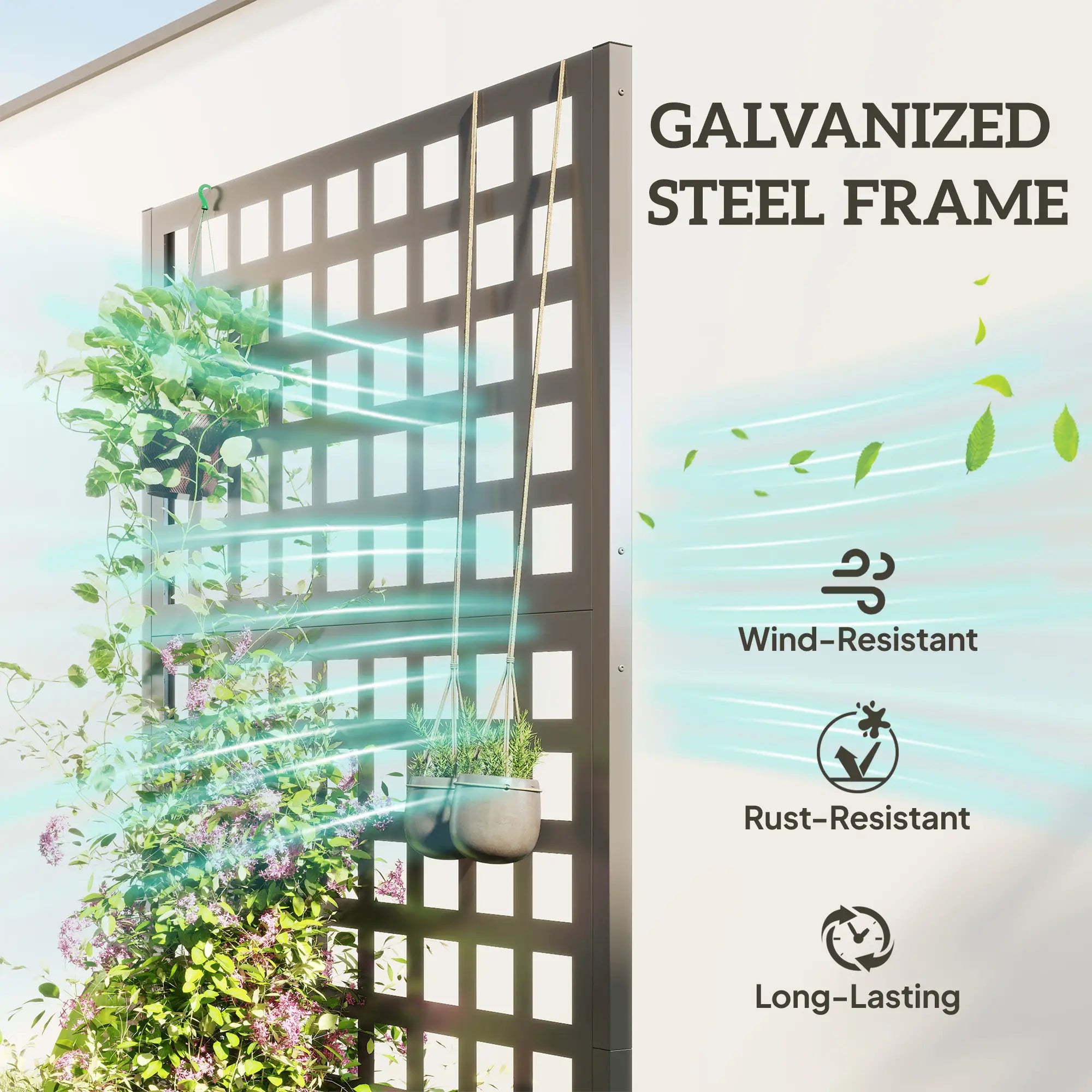 Galvanized Raised Garden Bed Planter Box, 35
