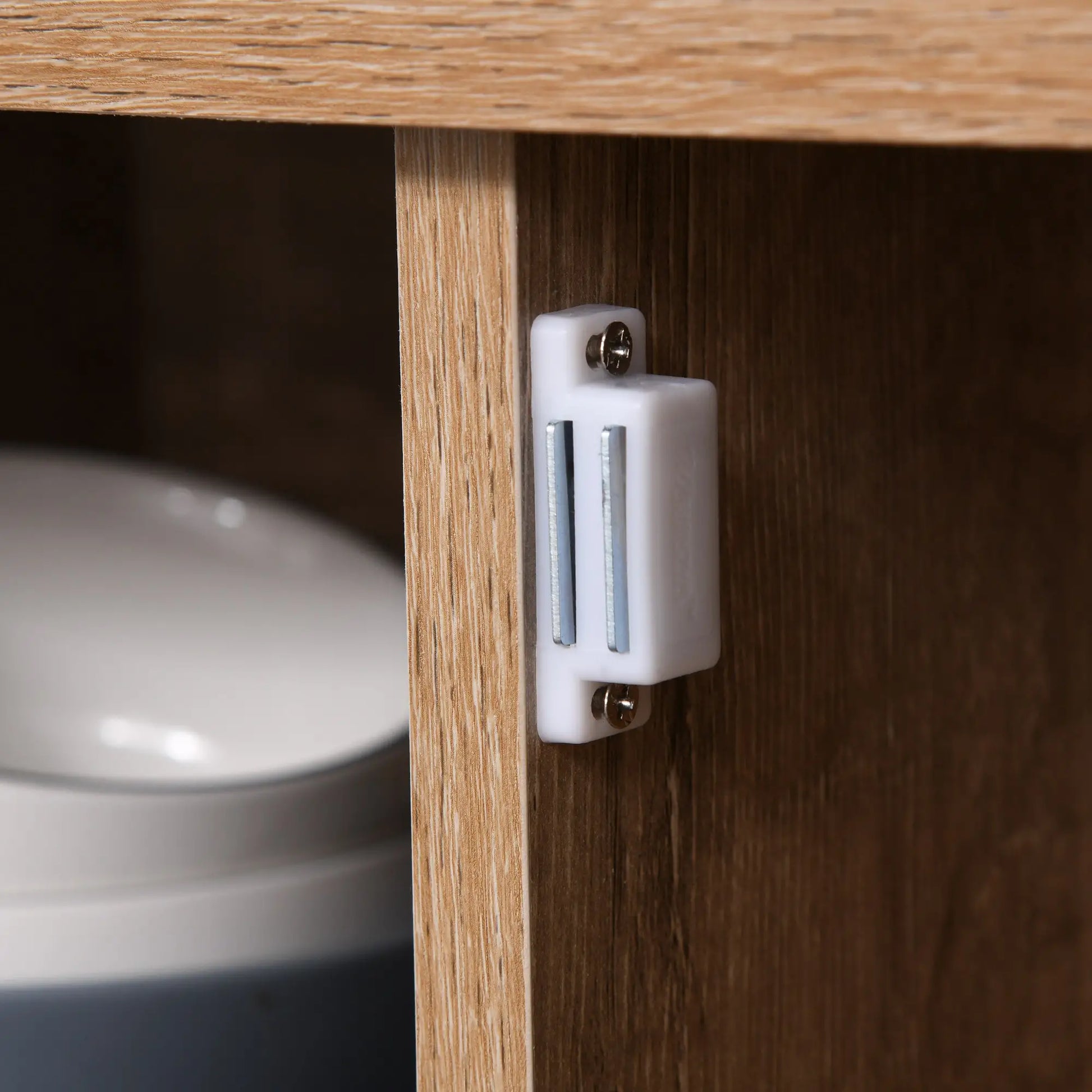 Rustic Barn Door Storage Cabinet, Modern Farmhouse Buffet Sideboard, Light Oak Bar Cabinets at Gallery Canada