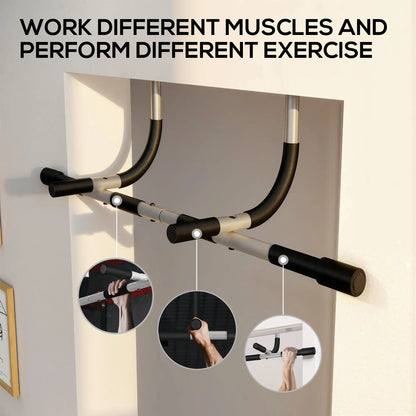 Doorway Pull-Up Bar, Home Fitness Horizontal Chin-Up Bar, Grey Strength Training Equipment at Gallery Canada