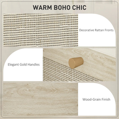 3 Drawer Filing Cabinet with Lock, Boho File Cabinet, A4 Letter Size, Oak Office Cabinets & Cupboards at Gallery Canada