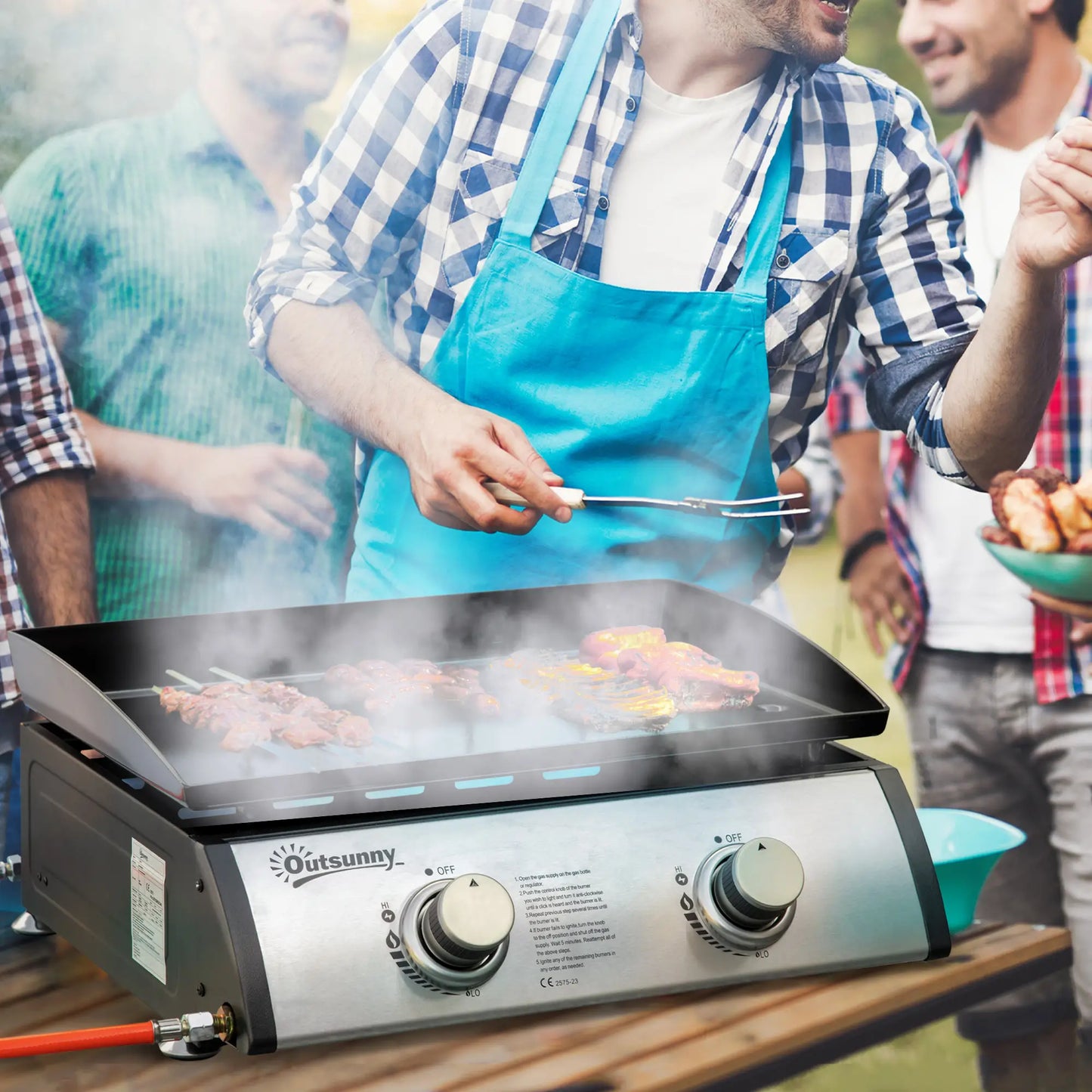 2 Burner Portable Tabletop Gas Grill, For Camping Picnic, Silver Propane Gas Grills at Gallery Canada