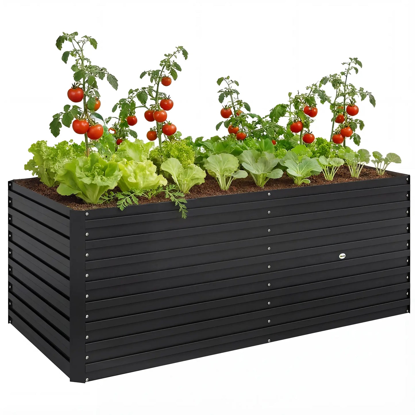 5' x 3' x 2' Galvanized Raised Garden Bed, Black Planter Box, Black Galvanized Planter Boxes at Gallery Canada