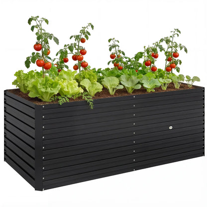 5' x 3' x 2' Galvanized Raised Garden Bed, Black Planter Box, Black Galvanized Planter Boxes at Gallery Canada