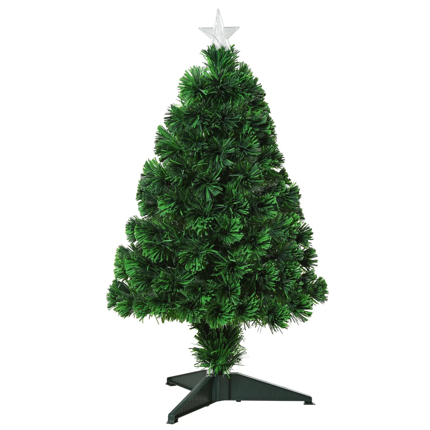 2.5FT Prelit Artificial Christmas Tree, Fiber Optics, Green Artificial Christmas Trees at Gallery Canada