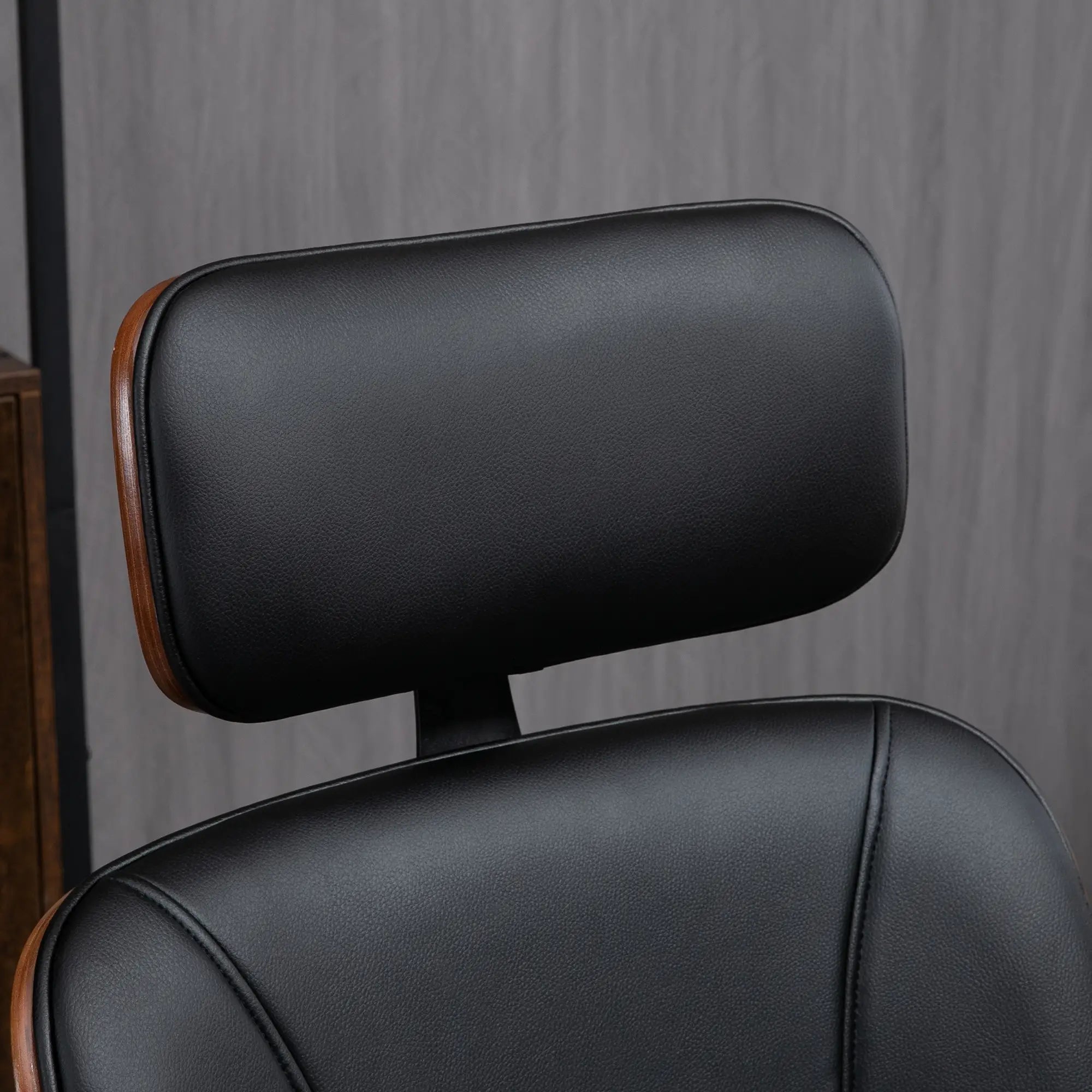 Office Chair, PU Leather Desk Chair, Adjustable Height, Tilt, Wheels, Black Office Chairs at Gallery Canada