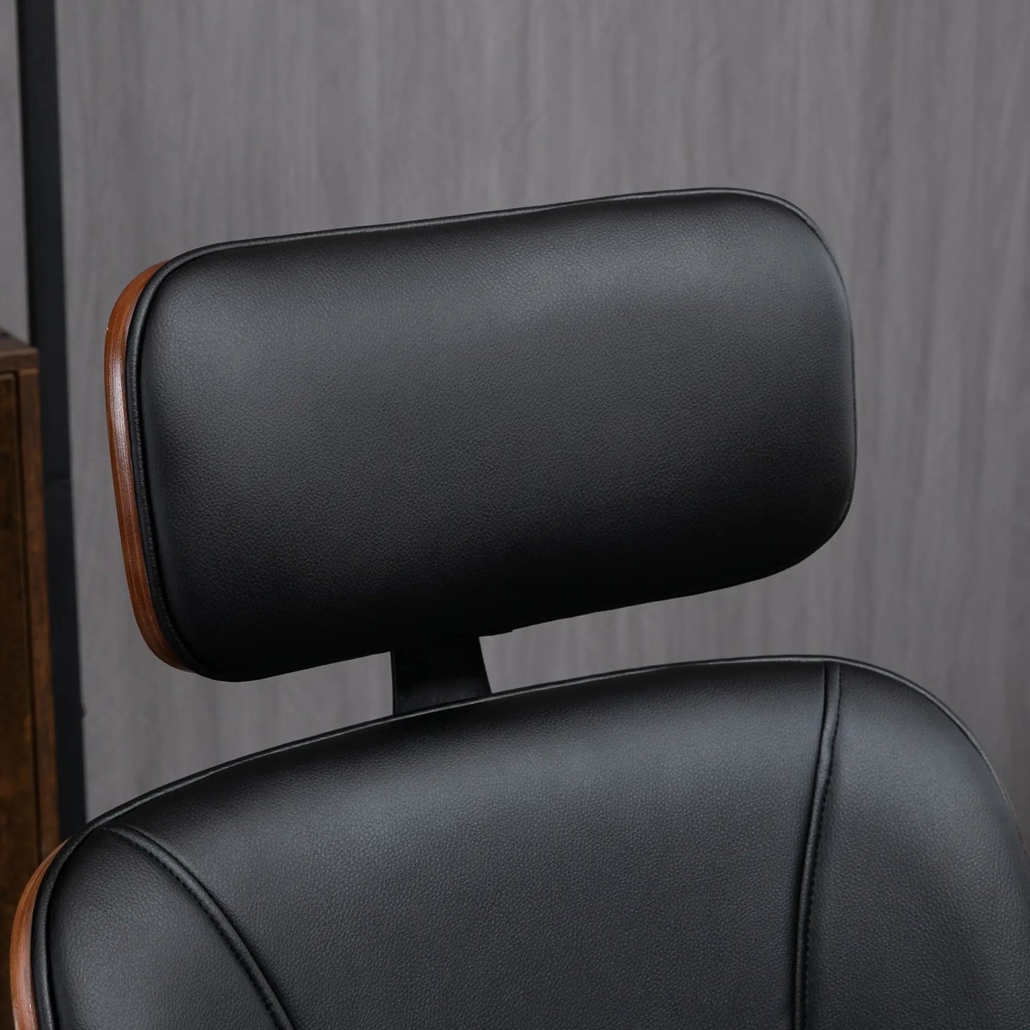 Office Chair, PU Leather Desk Chair, Adjustable Height, Tilt, Wheels, Black Office Chairs at Gallery Canada