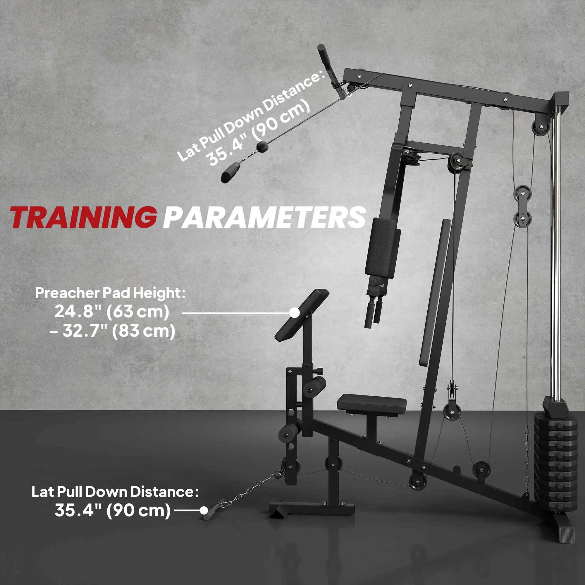 Multifunction Home Gym, Power Exercise Machine, Weight Training, Black Power Towers at Gallery Canada