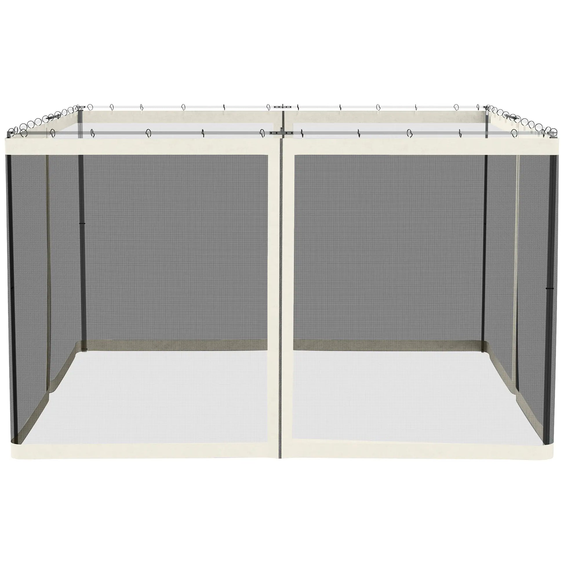Replacement Mosquito Netting, 10' x 12', Black, White Gazebos at Gallery Canada