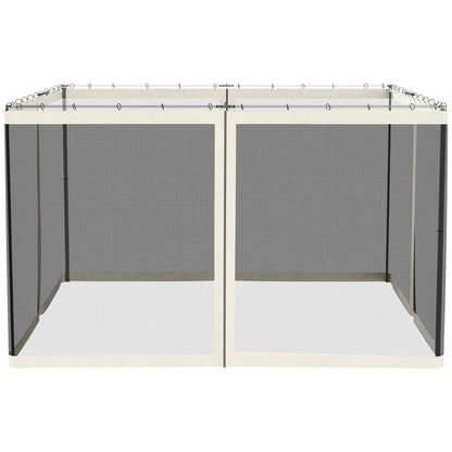 Replacement Mosquito Netting, 10' x 12', Black, White Gazebos at Gallery Canada