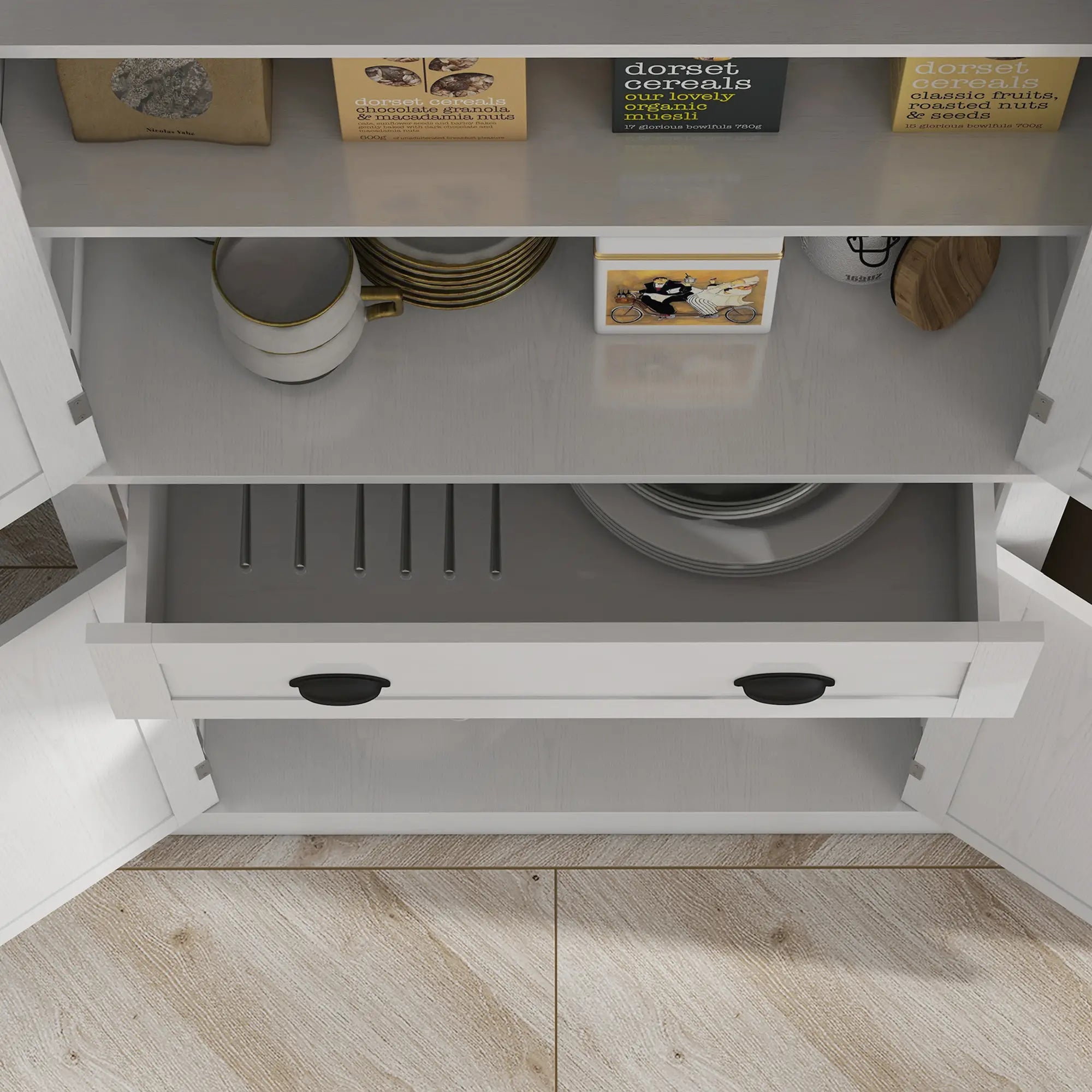Kitchen Cabinet With 2 Drawers, Particleboard, White Kitchen Pantry Cabinets at Gallery Canada