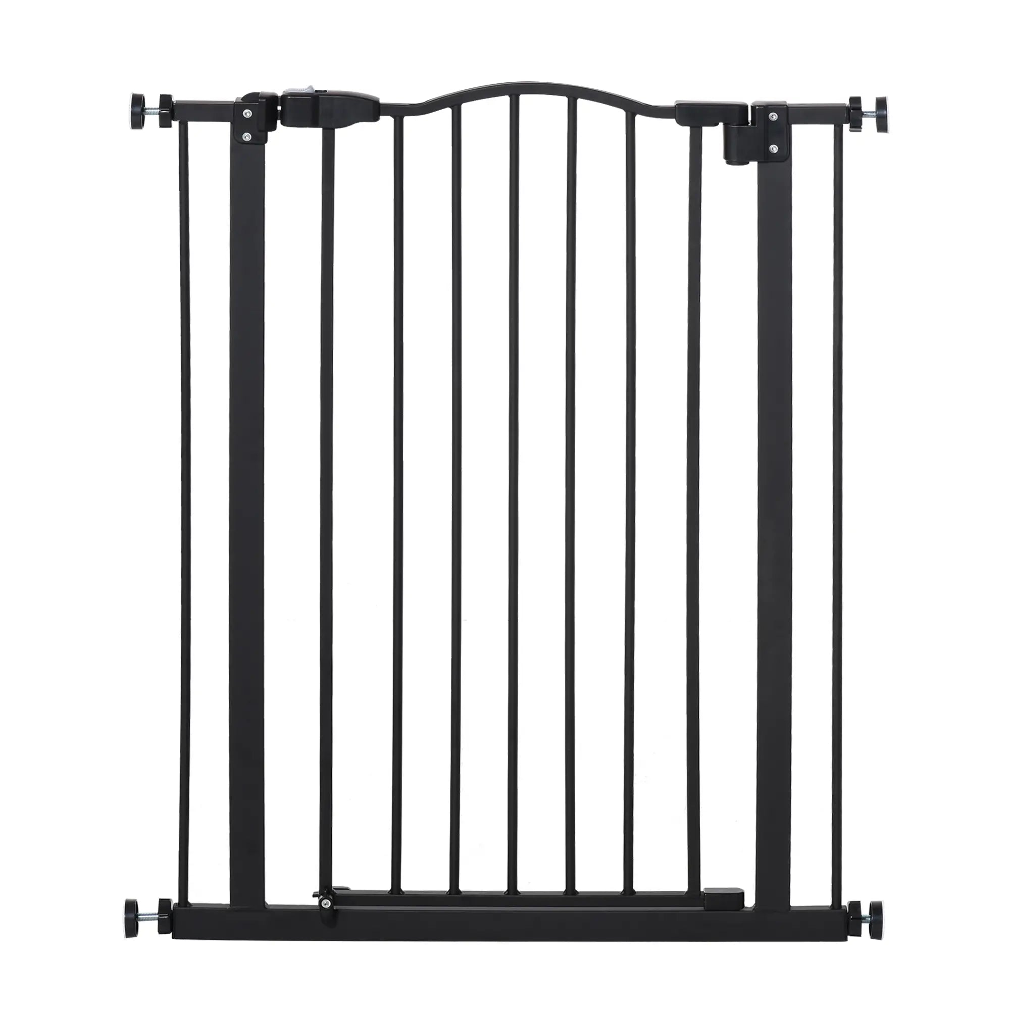 Extra Tall Dog Gate with Door, Pressure Fit, Auto Close, 29-32
