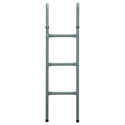 Steel Trampoline Ladder, 3-Step, Fits 12ft & 14ft, 330 lbs Trampolines Silver at Gallery Canada
