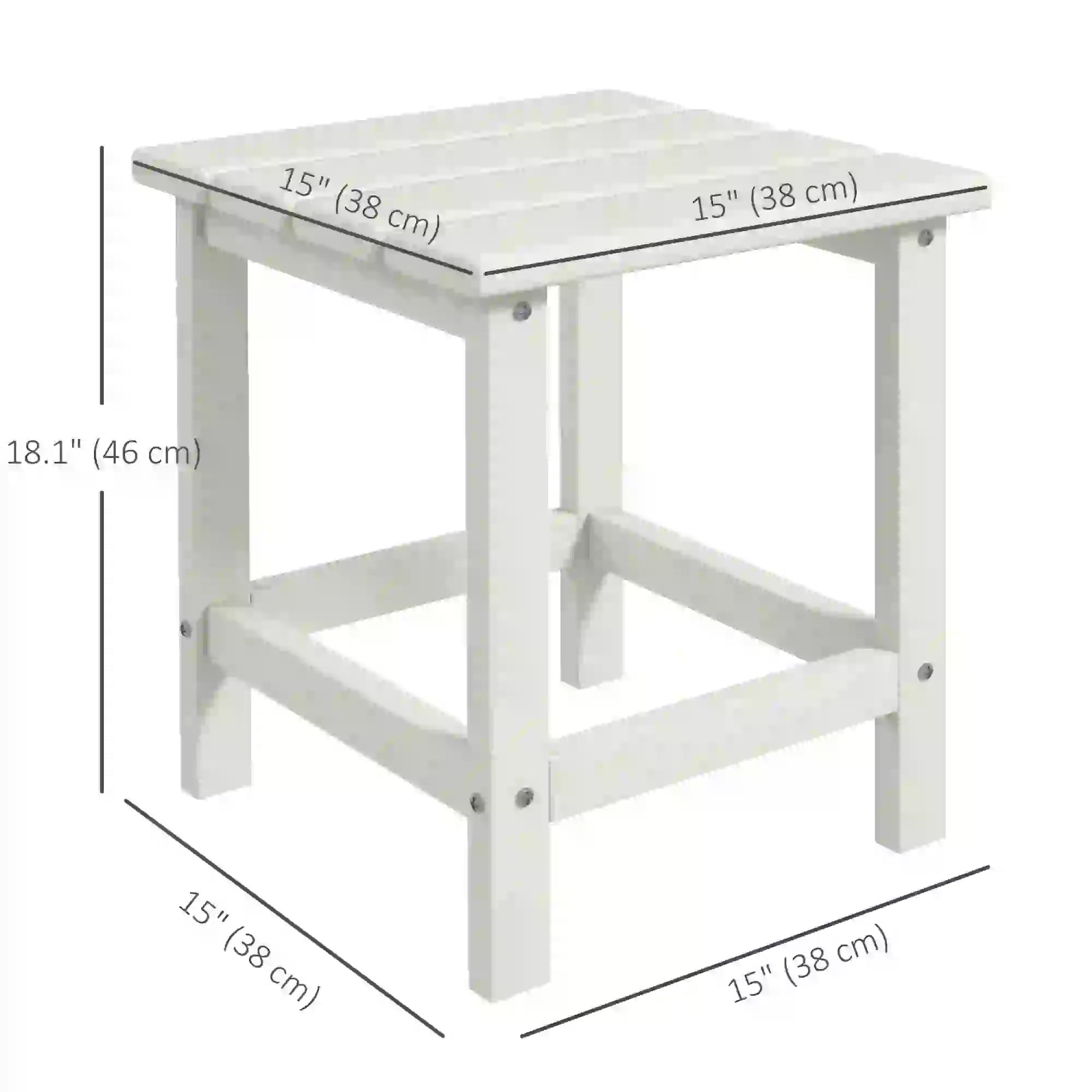 Square Side Table, 15