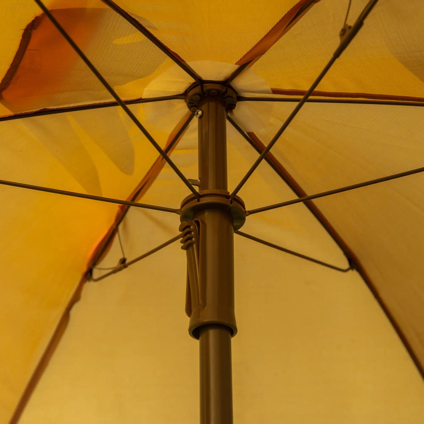 Kids Folding Picnic Table Chair Set with Adjustable Umbrella, Brown Kids Outdoor Furniture at Gallery Canada