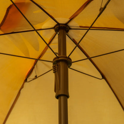 Kids Folding Picnic Table Chair Set with Adjustable Umbrella, Brown Kids Outdoor Furniture at Gallery Canada