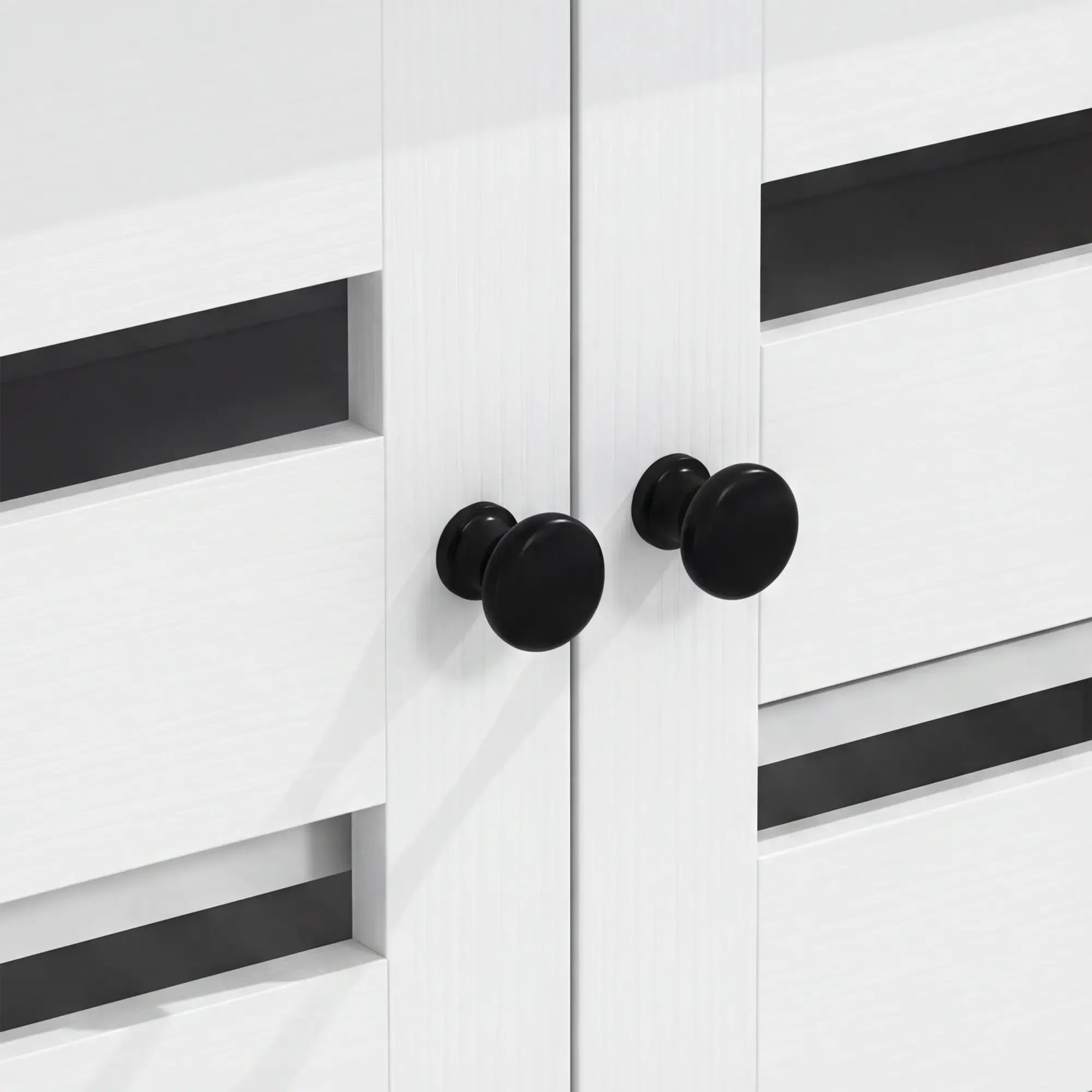 3-Door Shoe Cabinet, 3-Tier Adjustable Shelves For 15 Pairs, White Shoe Storage Cabinets & Racks at Gallery Canada