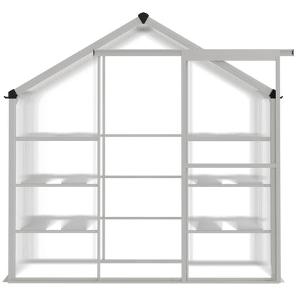 6.3' x 2.3' x 6.1' Outdoor Walk-In Greenhouse, 3-Tier Shelves, Polycarbonate, Aluminum Frame Walk In Greenhouses at Gallery Canada