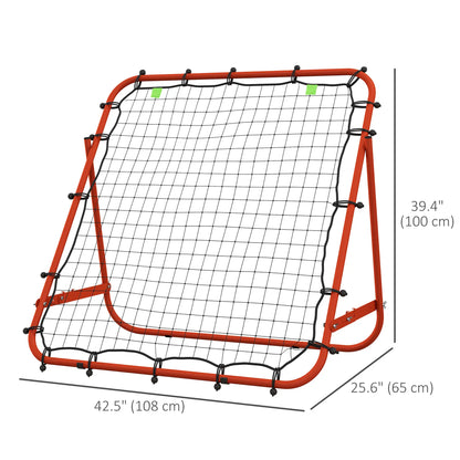 Volleyball Rebounder Net, Adjustable Soccer Rebounder, Baseball Training Aid, Red Football at Gallery Canada