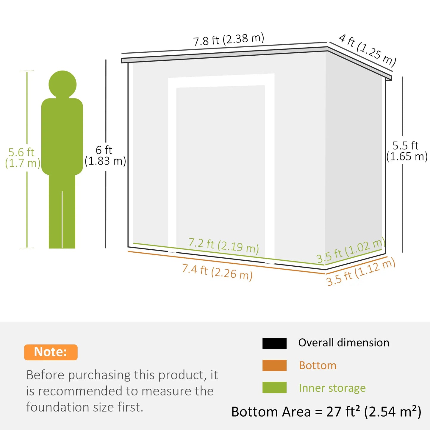 8' x 4' Resin Outdoor Storage Shed, Window, Lockable Doors, Light Grey Sheds at Gallery Canada