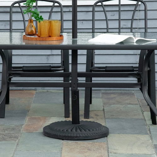 Round Cement Patio Umbrella Base Stand, Fits Φ1.4