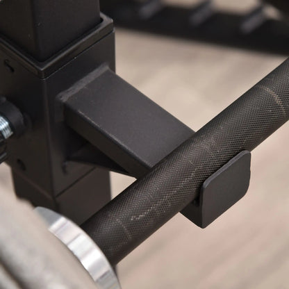 Adjustable Power Squat Stand, 2 Bars Barbell Holder, Black Power Towers at Gallery Canada