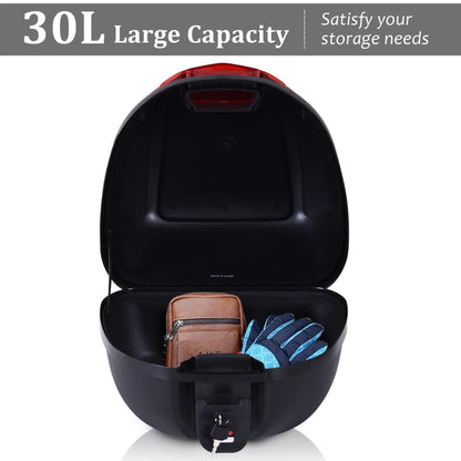30L Motorcycle Tail Box, Top Case, Helmet Carrier, Lock Included Automotive at Gallery Canada