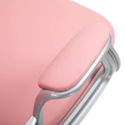 Office Chair, Computer Desk Chair with Adjustable Height and Tufted Back, Pink Task Chairs at Gallery Canada