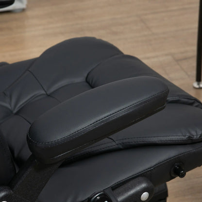Executive Massage Chair, Heated High Back, Reclining, Swivel, Leather, Adjustable, Vibrating, Black Massage Chairs at Gallery Canada