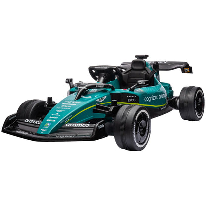 12V Electric Go Kart, Kids Ride On Car, 4 Shock Absorbing Wheels, Remote Control Electric Toy Cars Green at Gallery Canada