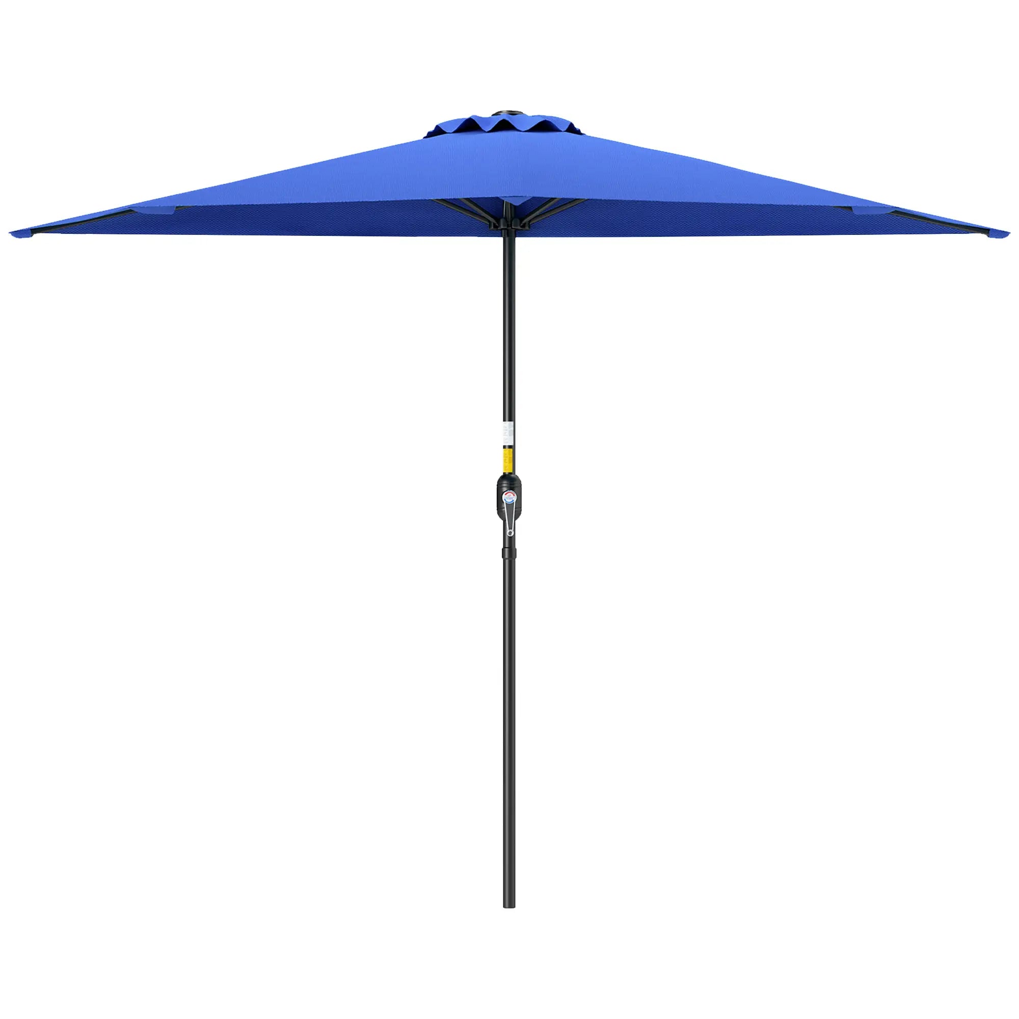 9ft Half Round Umbrella, Outdoor Patio Sun Shade, Deep Blue Half Round Umbrellas Dark Blue at Gallery Canada