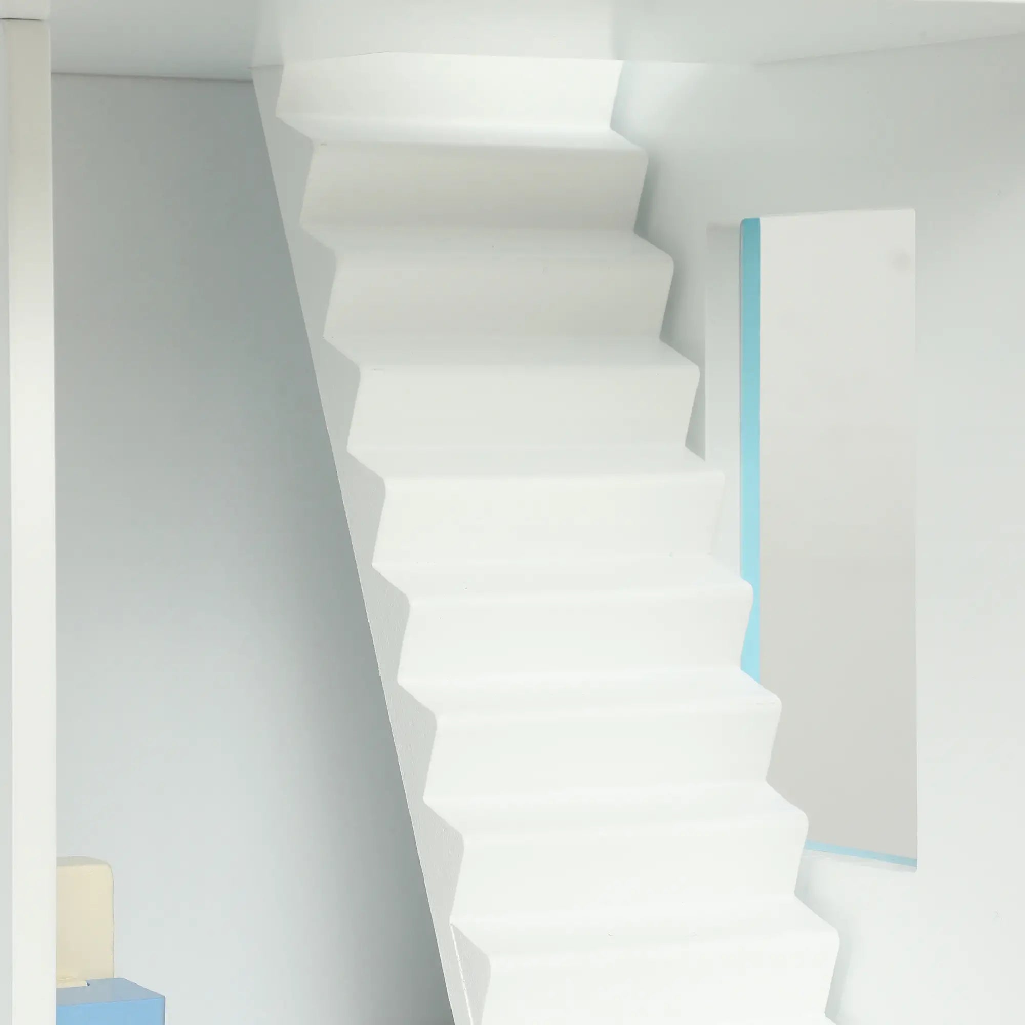Wooden Doll House with Elevator, 5 Rooms, 13 Accessories, Blue Play Houses at Gallery Canada