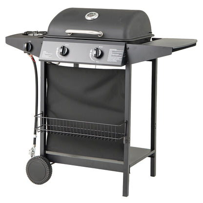 30 000 BTU Outdoor Burner Propane Gas Grill on Wheels, Black Outdoor Grills at Gallery Canada