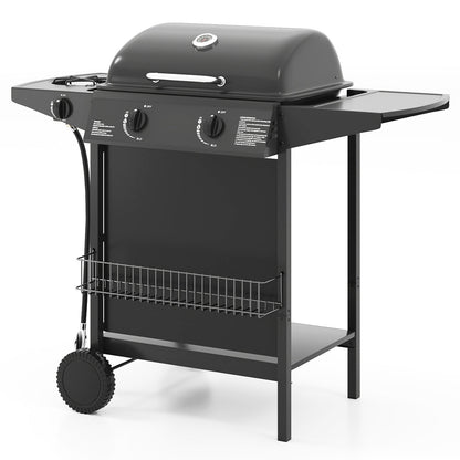 30,000 BTU Outdoor Burner Propane Gas Grill On Wheels, Black Outdoor Grills at Gallery Canada