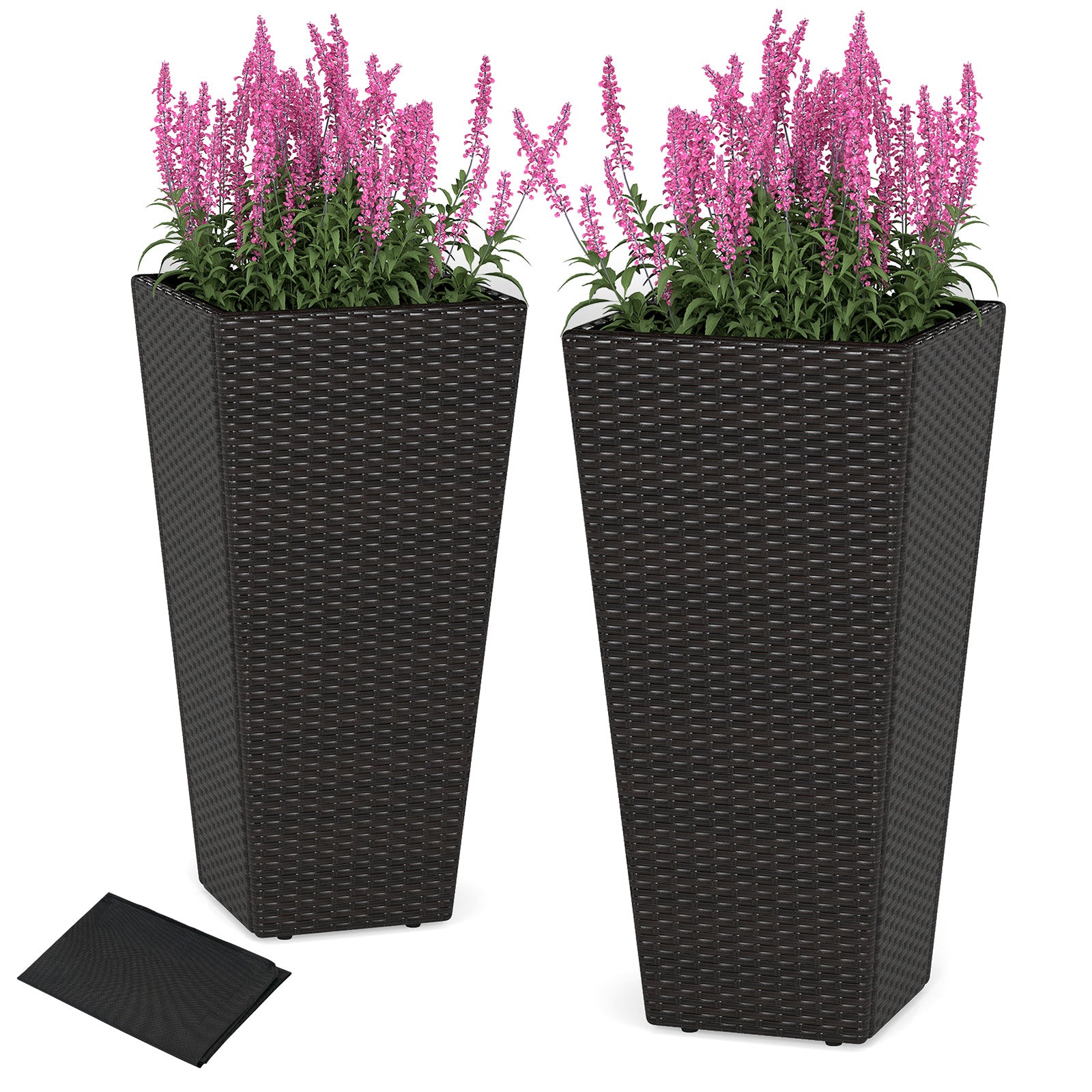 30 Inch Modern Decorative Planter Pots Set of 2 with Open-ended Base Raised Garden Beds Options at Gallery Canada