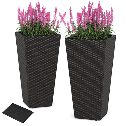 30 Inch Modern Decorative Planter Pots Set of 2 with Open-ended Base Raised Garden Beds Options at Gallery Canada