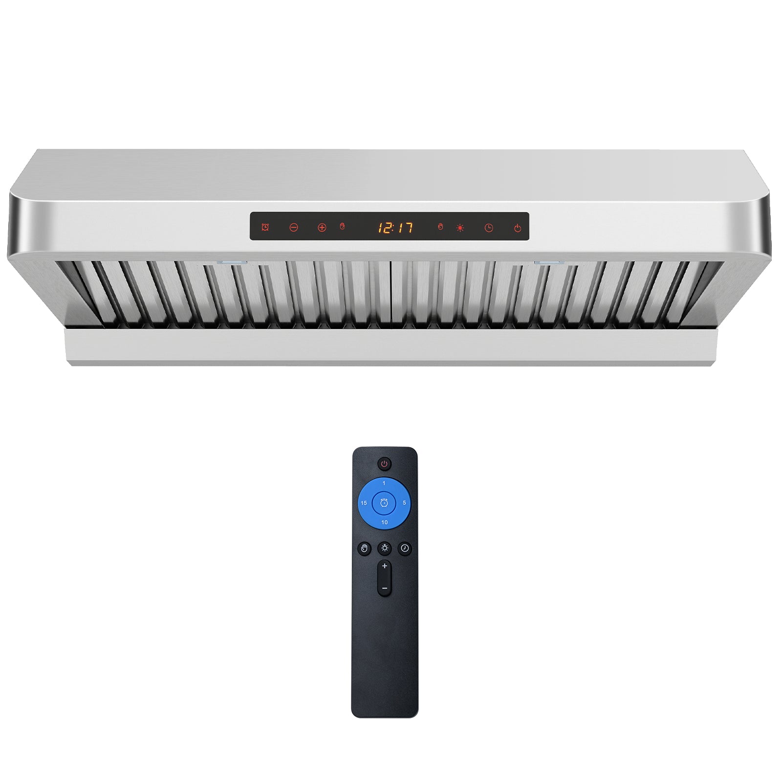 30 Inch Under Cabinet Range Hood, 900 CFM Stainless Steel, Silver Kitchen Appliances Silver at Gallery Canada