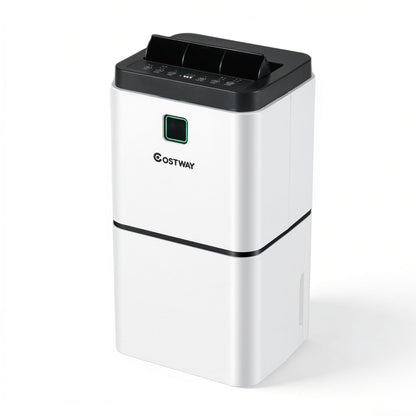 30 Pints Dehumidifier, 1500 Sq. Ft, Medium To Large Room, White Dehumidifiers White at Gallery Canada