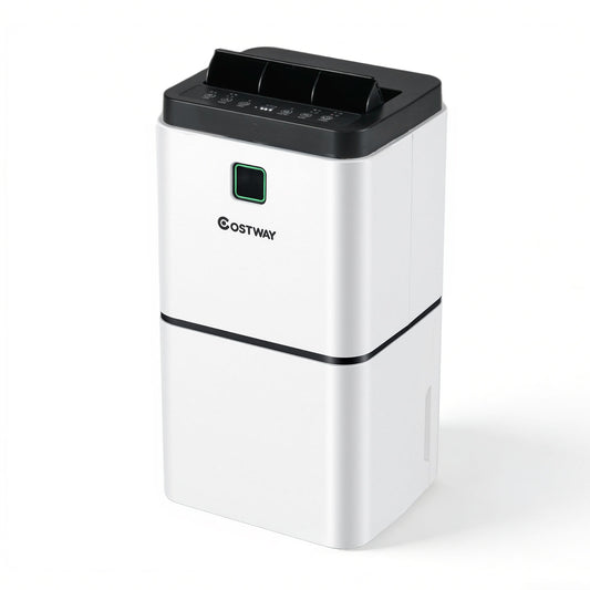30 Pints Dehumidifier, 1500 Sq. Ft, Medium To Large Room, White Dehumidifiers White at Gallery Canada