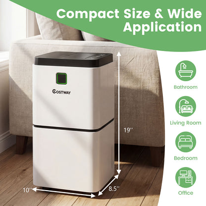 30 Pints Dehumidifier, 1500 Sq. Ft, Medium To Large Room, White Dehumidifiers at Gallery Canada