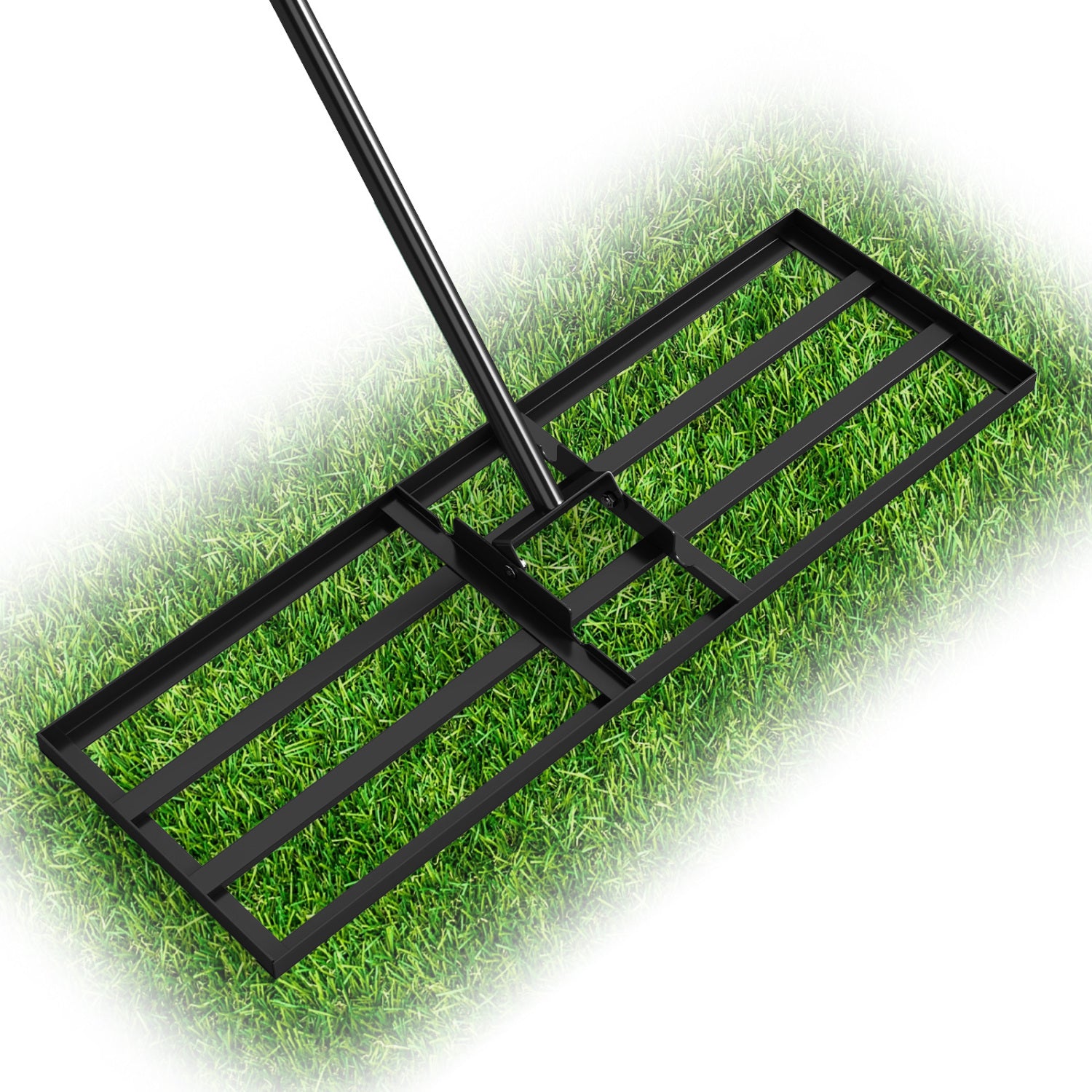 30 x 10 Inch Lawn Level Tool, 69 Inch Handle, Black Lawn Care Tools Black at Gallery Canada