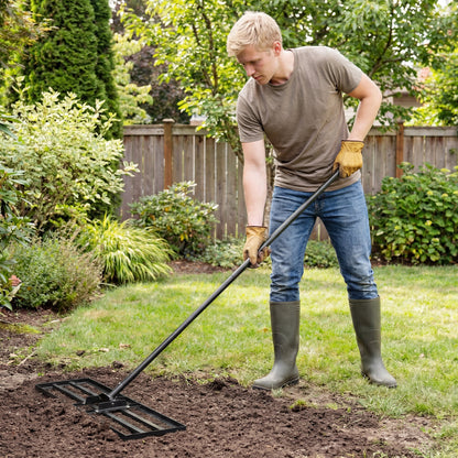 30 x 10 Inch Lawn Level Tool, 69 Inch Handle, Black Lawn Care Tools at Gallery Canada