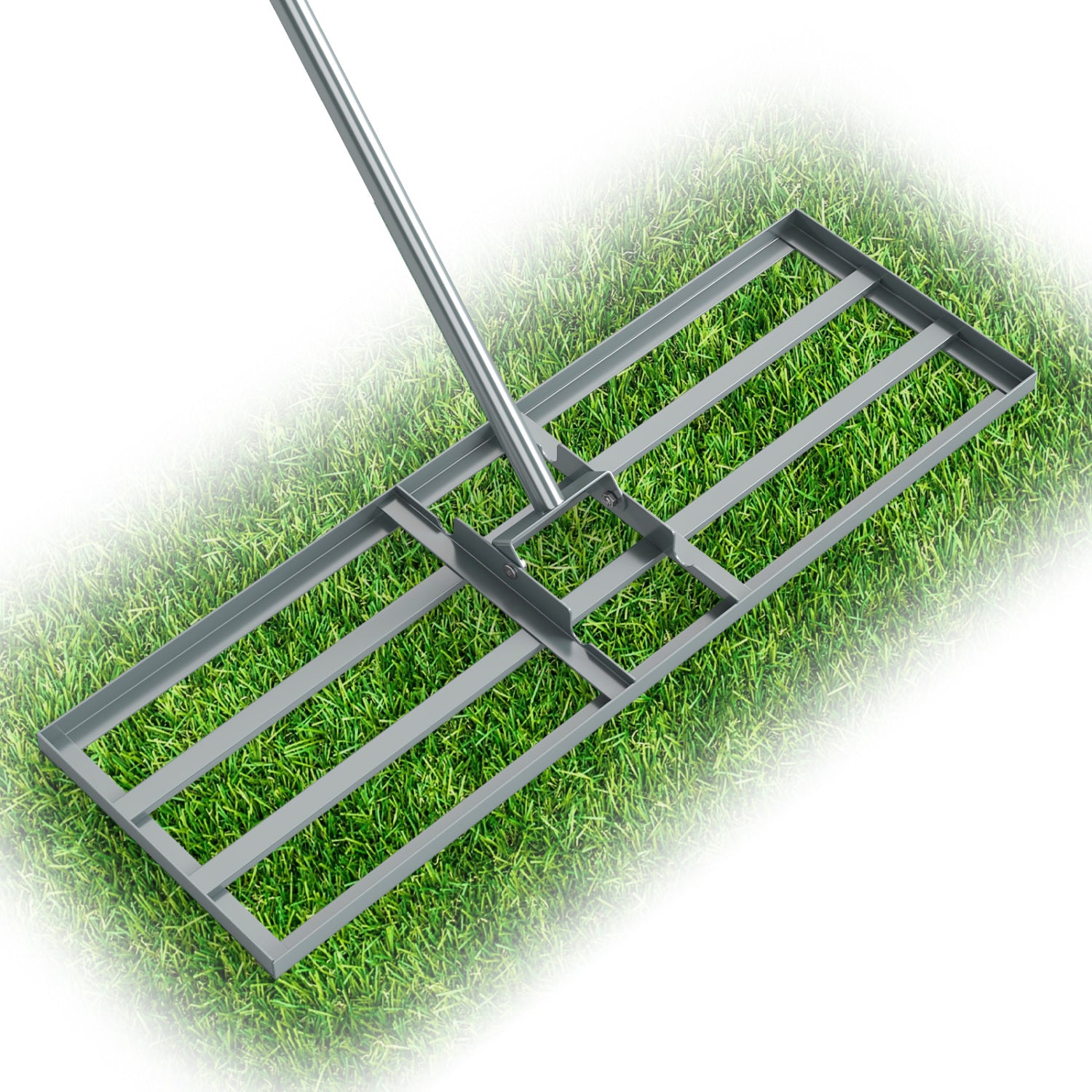 30 x 10 Inch Lawn Level Tool, 69 Inch Handle, Silver Lawn Care Tools at Gallery Canada