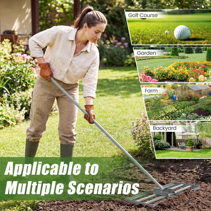 30 x 10 Inch Lawn Level Tool, 69 Inch Handle, Silver Lawn Care Tools at Gallery Canada