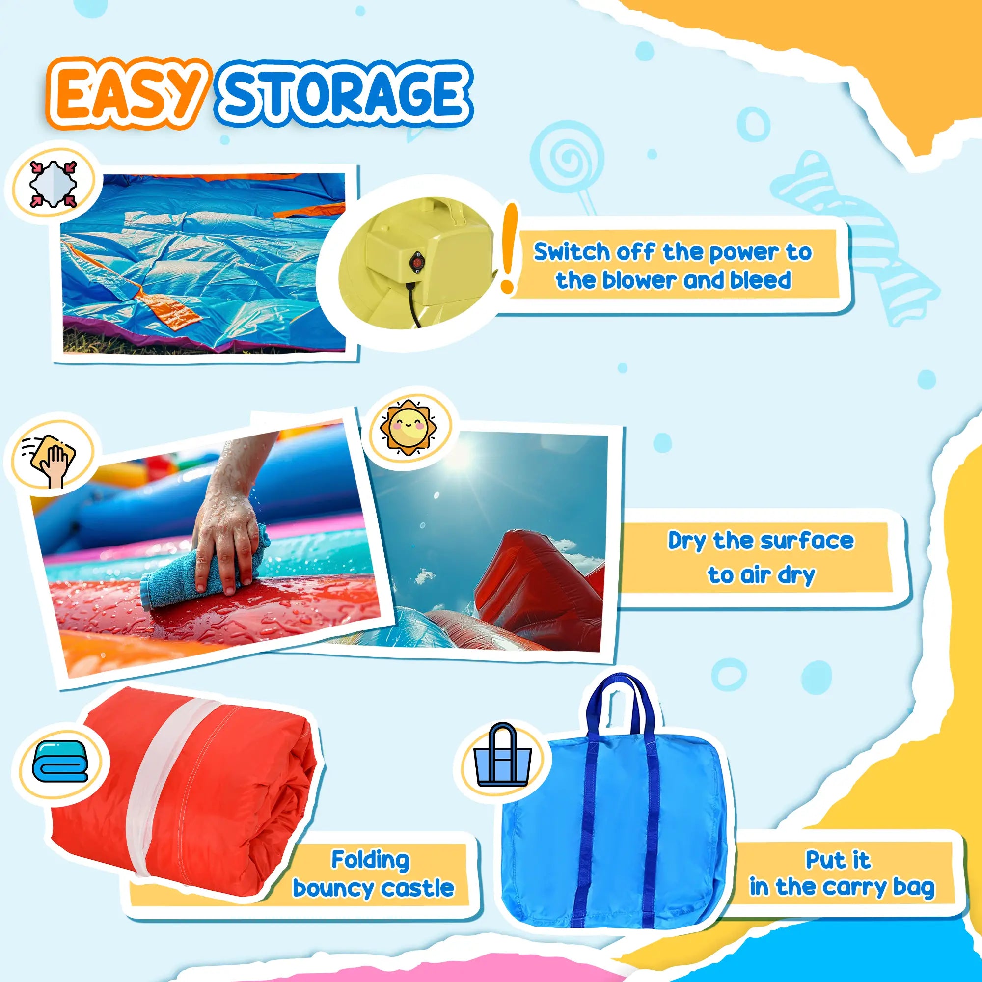 9.2 x 9.5FT Inflatable Bounce House, 4 in 1 With Trampoline, Slide, Pool Inflatables at Gallery Canada