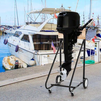 315 LBS Outboard Boat Motor Stand Carrier Cart Dolly Storage Pro Heavy Duty, Black Garden at Gallery Canada