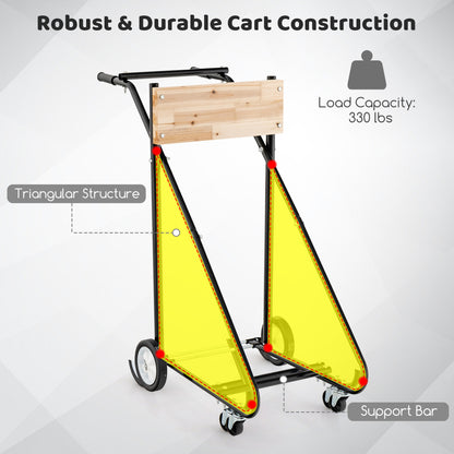 315 LBS Outboard Boat Motor Stand Carrier Cart Dolly Storage Pro Heavy Duty, Black Garden at Gallery Canada