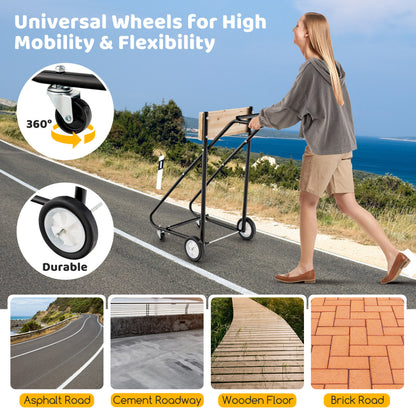 315 LBS Outboard Boat Motor Stand Carrier Cart Dolly Storage Pro Heavy Duty, Black Garden at Gallery Canada
