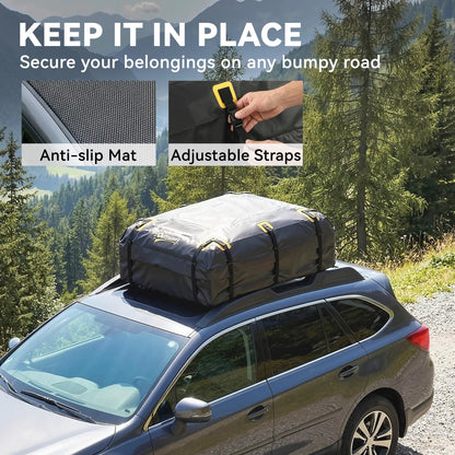 Waterproof Soft-Shell Roof Cargo Carrier, 21 Cubic Feet, Anti-Slip Mat Automotive at Gallery Canada